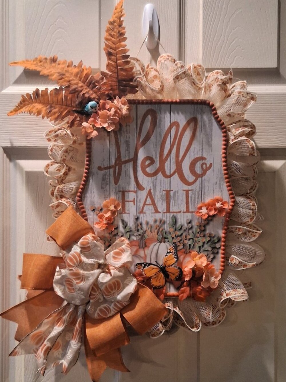Hello Fall Wall/Door Hanging featuring Bold Autumn Colors